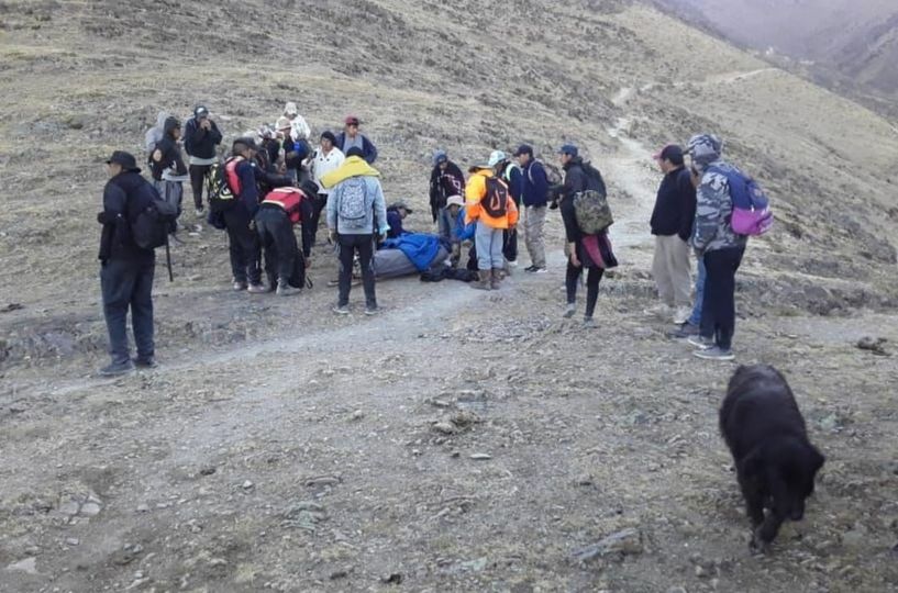 Rescataron a un hombre que desbarrancó en una peña de Tilcara