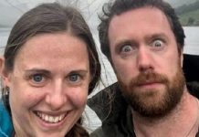 Una pareja se sacó una selfie sin saber lo cerca que estuvieron de la muerte