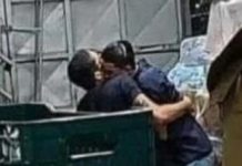 Fue a visitar a su marido al trabajo, lo encontró abrazado a un compañero y lo escrachó en las redes sociales