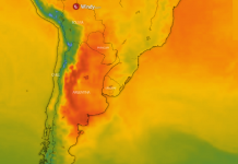 EN VIVO: el mapa de la ola de calor en Argentina